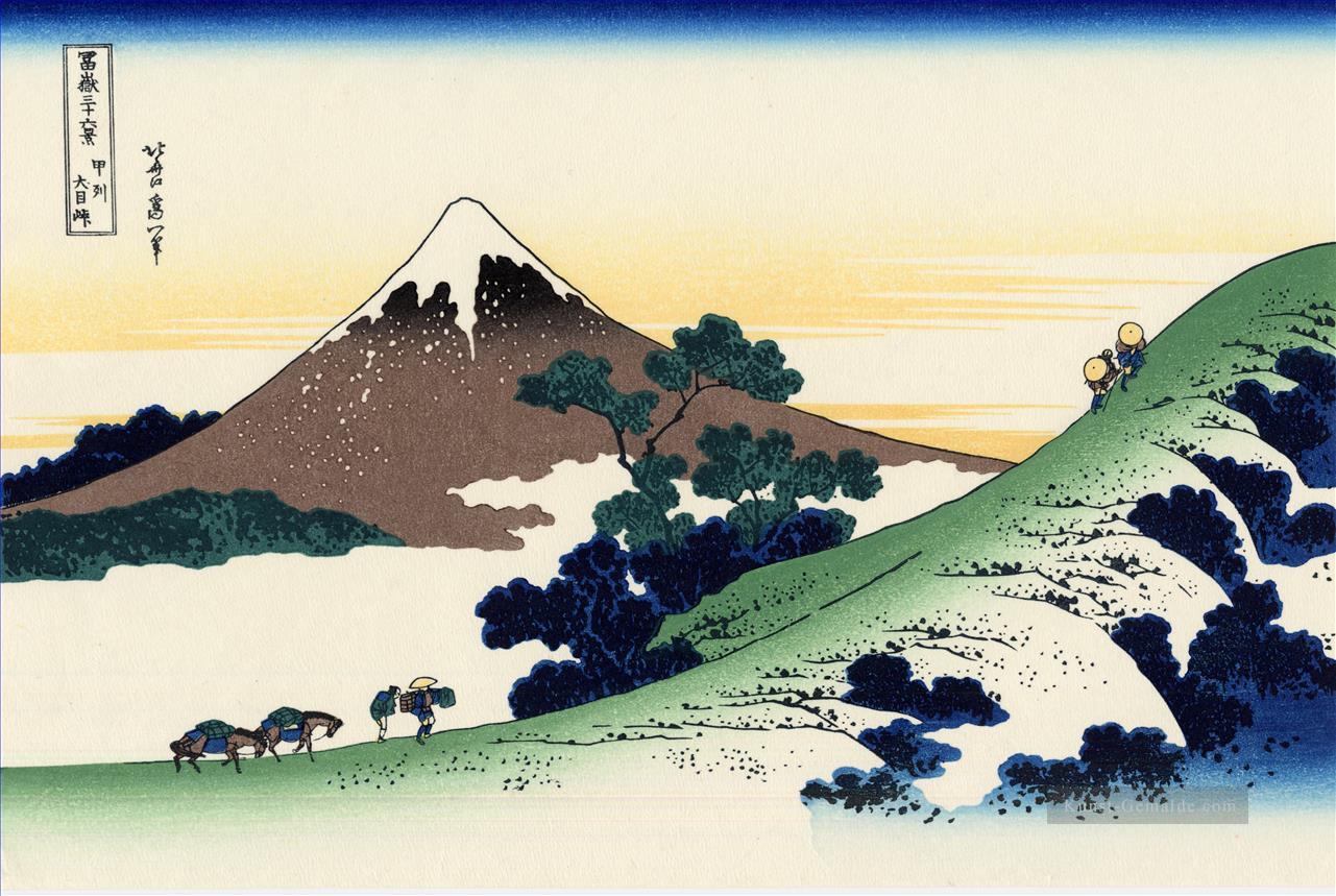 Inume Pass in der kai Provinz Katsushika Hokusai Ukiyoe Ölgemälde